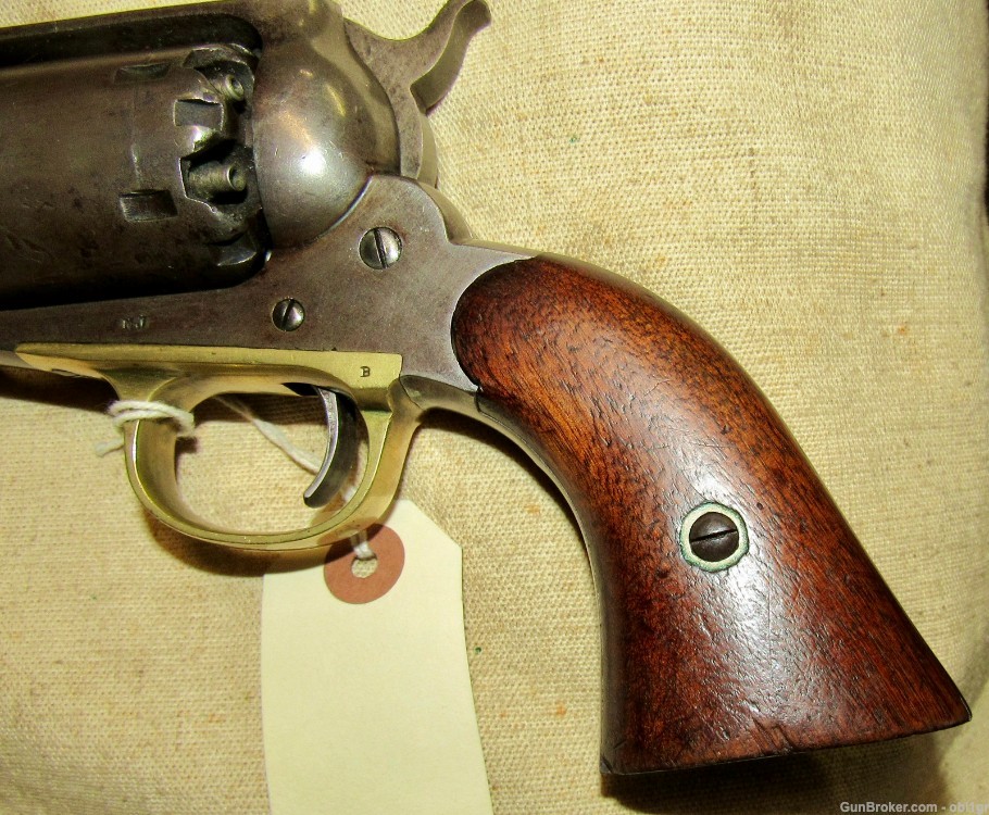 Original Civil War Remington New Model 1858 .44 Army Perc Revolver .01 NR-img-7