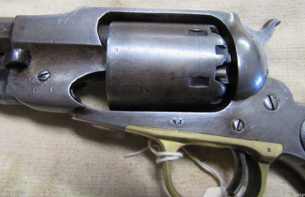 Original Civil War Remington New Model 1858 .44 Army Perc Revolver .01 NR-img-9
