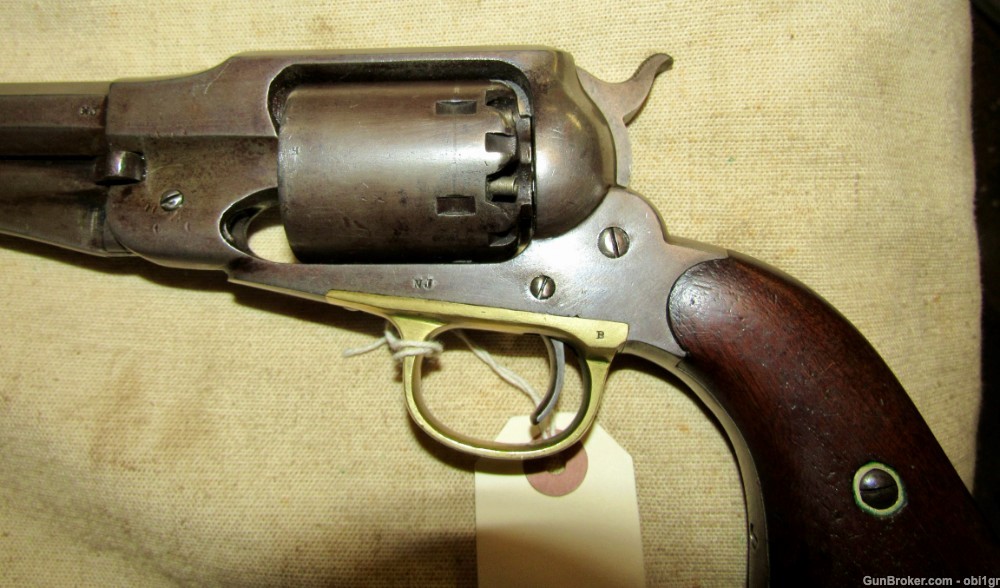 Original Civil War Remington New Model 1858 .44 Army Perc Revolver .01 NR-img-8