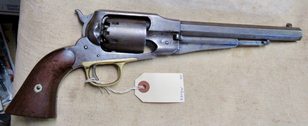 Original Civil War Remington New Model 1858 .44 Army Perc Revolver .01 NR-img-0