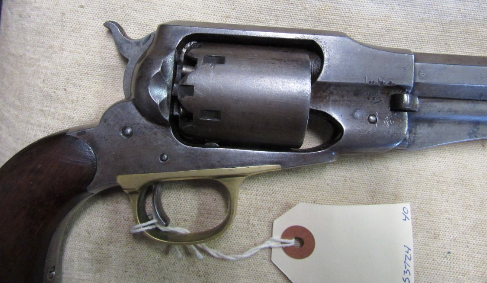 Original Civil War Remington New Model 1858 .44 Army Perc Revolver .01 NR-img-2