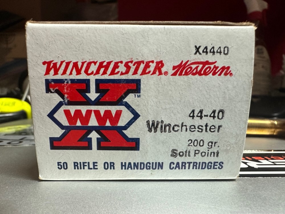 Winchester Western .44-40 200gr Soft Point 50 Rounds!-img-1