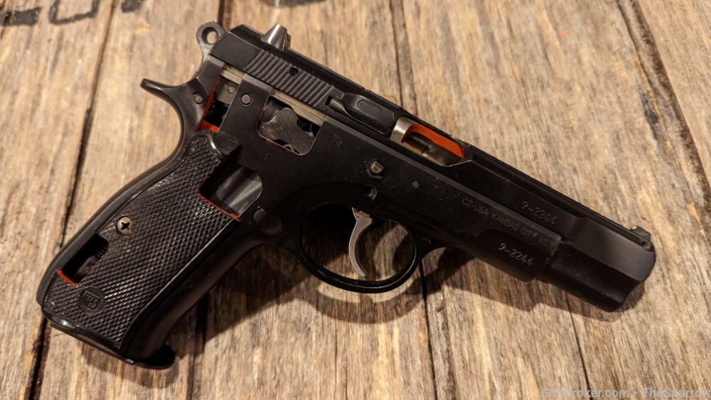 Rare Czech CZ 75 B Factory Cutaway 9mm Pistol -img-0