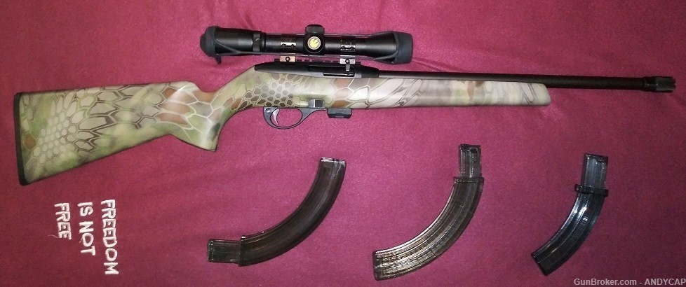 Remington Model 597 With NIKON scope, Custom Heavy barrel with muzzle brake-img-0