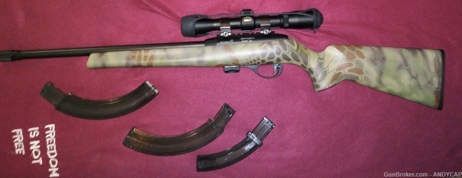 Remington Model 597 With NIKON scope, Custom Heavy barrel with muzzle brake-img-4