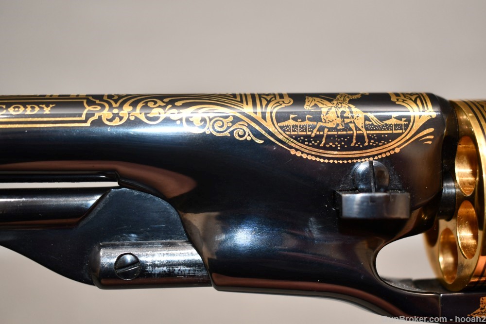 US Historical Society Model 1860 Buffalo Bill Commemorative Revolver W Case-img-13