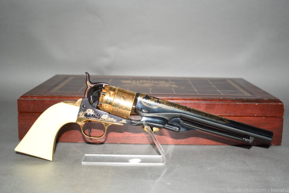 US Historical Society Model 1860 Buffalo Bill Commemorative Revolver W Case-img-0
