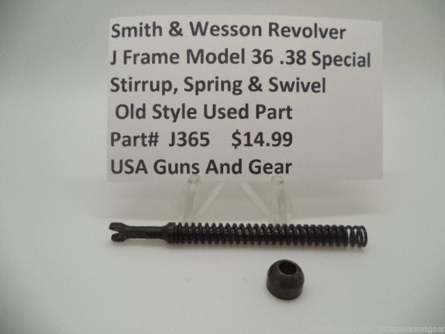 J365 Smith & Wesson J Frame Model 36 Stirrup Spring & Swivel Old Style-img-0