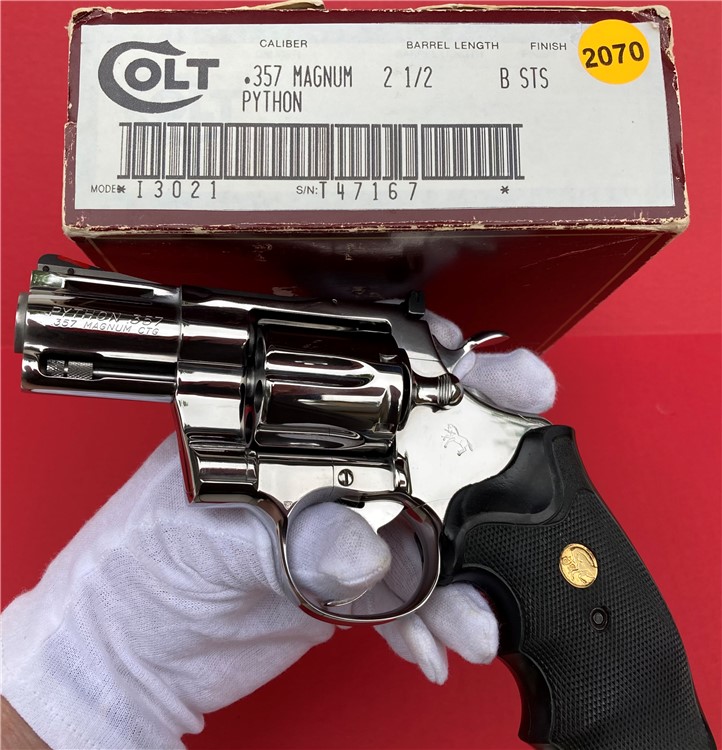1986 Colt Python 2 1/2" BSS 150th Anniversary Consumer Unfired NIB!-img-29