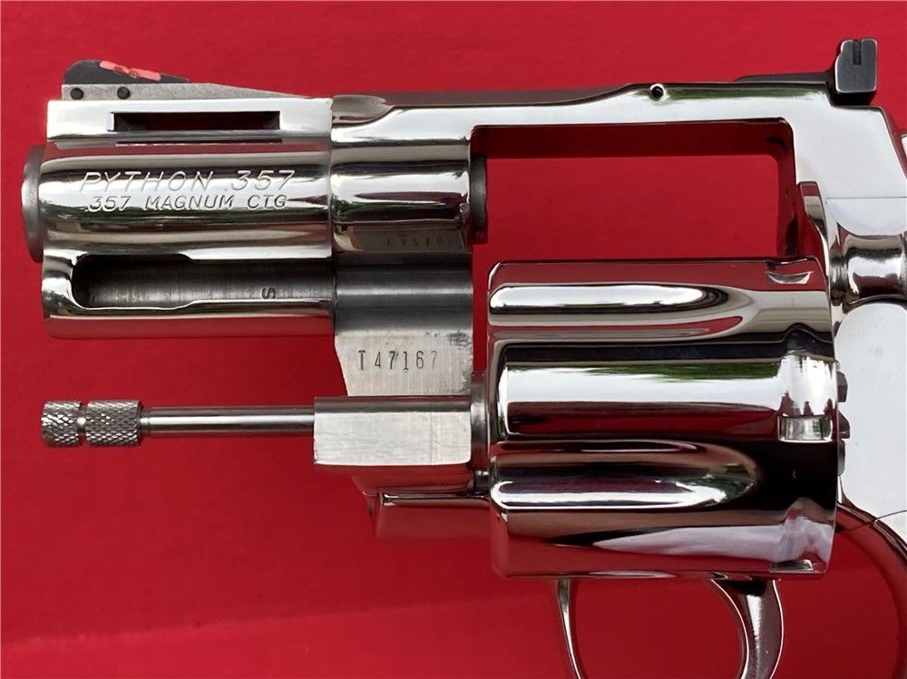 1986 Colt Python 2 1/2" Bright Stainless 150th Anniversary Unfired NIB!-img-17