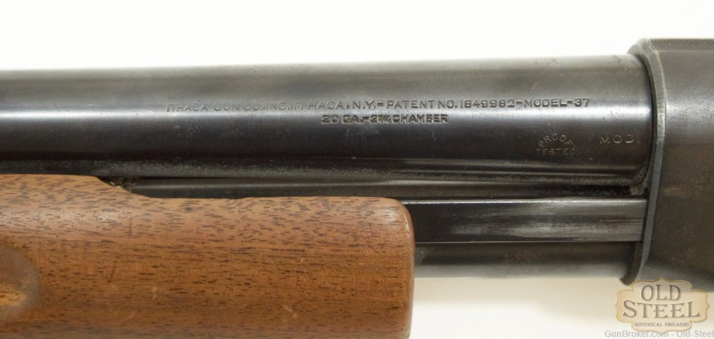 Ithaca Model 37 20GA Slam Fire Shotgun MFG C.1950’s C&R Mod Choke-img-20