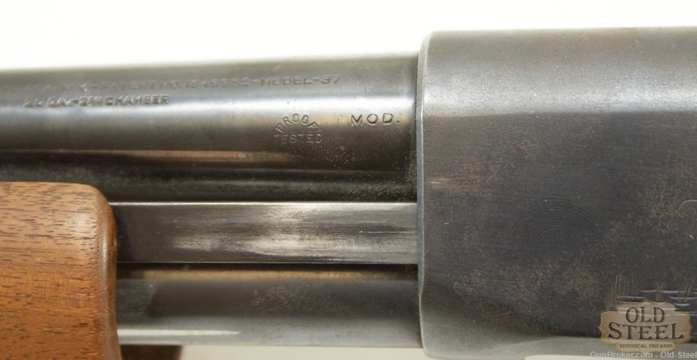 Ithaca Model 37 20GA Slam Fire Shotgun MFG C.1950’s C&R Mod Choke-img-21