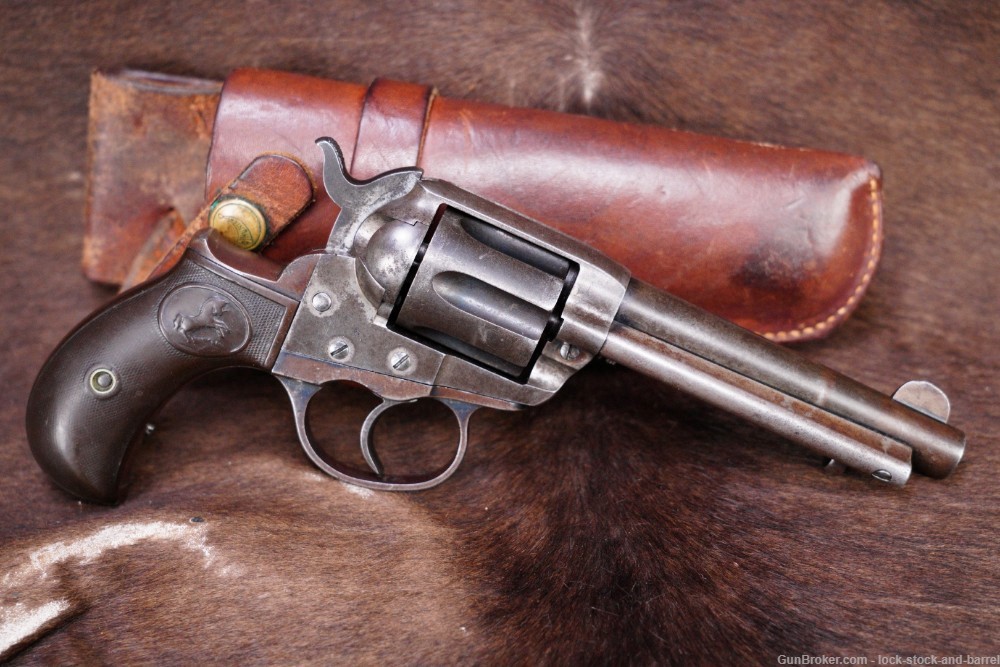 Colt Model 1877 Lightning 4 1/2" Blue .38 LC D.A. Revolver, MFD 1901 C&R-img-2