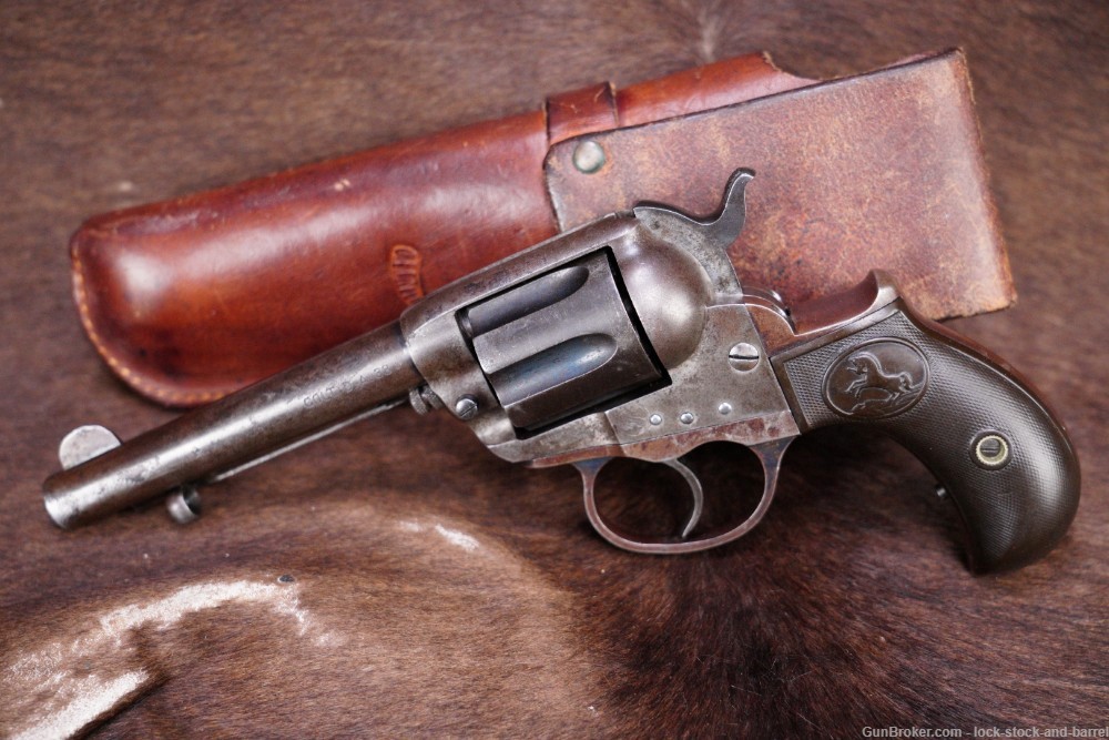 Colt Model 1877 Lightning 4 1/2" Blue .38 LC D.A. Revolver, MFD 1901 C&R-img-3