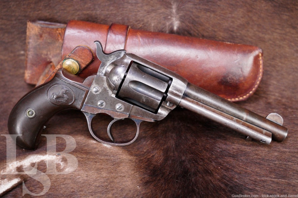 Colt Model 1877 Lightning 4 1/2" Blue .38 LC D.A. Revolver, MFD 1901 C&R-img-0