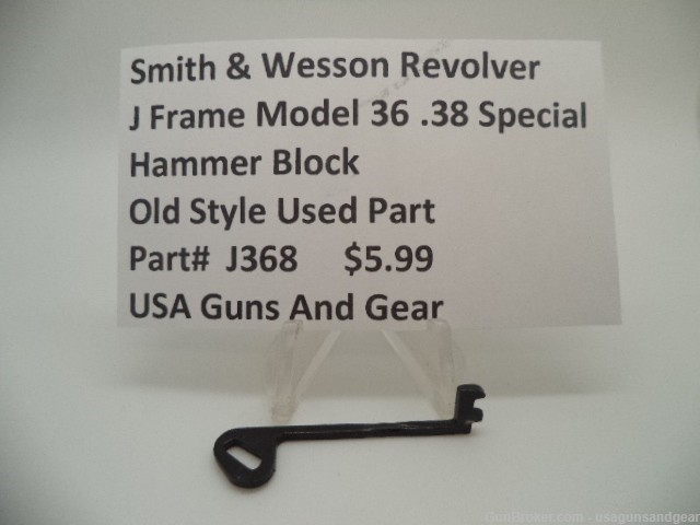 J368 Smith & Wesson J Frame Model 36 Hammer Block Old Style-img-0