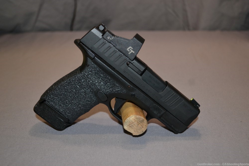 Springfield Hellcat 9mm W/ CT Red dot, 9 magazines, and 2 holsters-img-0