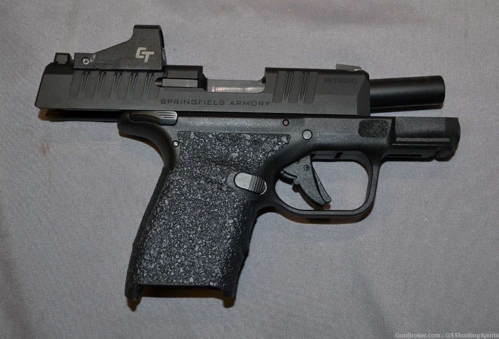 Springfield Hellcat 9mm W/ CT Red dot, 9 magazines, and 2 holsters-img-3