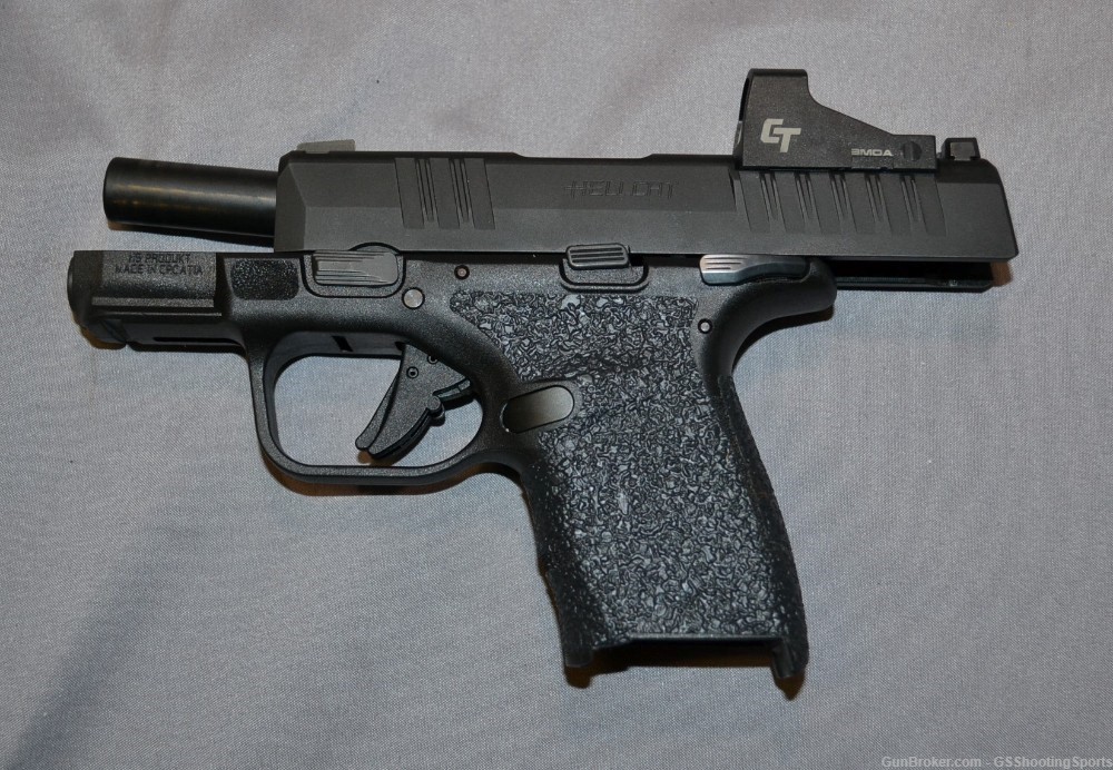 Springfield Hellcat 9mm W/ CT Red dot, 9 magazines, and 2 holsters-img-2