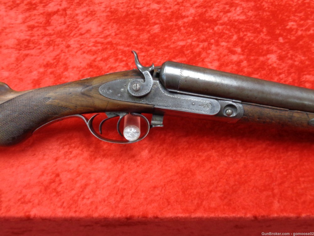 1875 PARKER Bros COACH Gun 10 Ga SxS Double Barrel Shotgun ANTIQUE WE TRADE-img-54