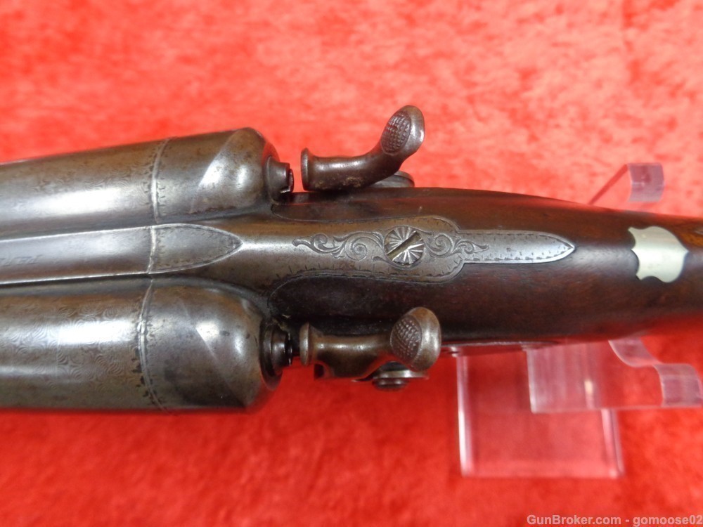 1875 PARKER Bros COACH Gun 10 Ga SxS Double Barrel Shotgun ANTIQUE WE TRADE-img-12