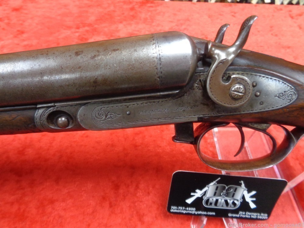 1875 PARKER Bros COACH Gun 10 Ga SxS Double Barrel Shotgun ANTIQUE WE TRADE-img-17