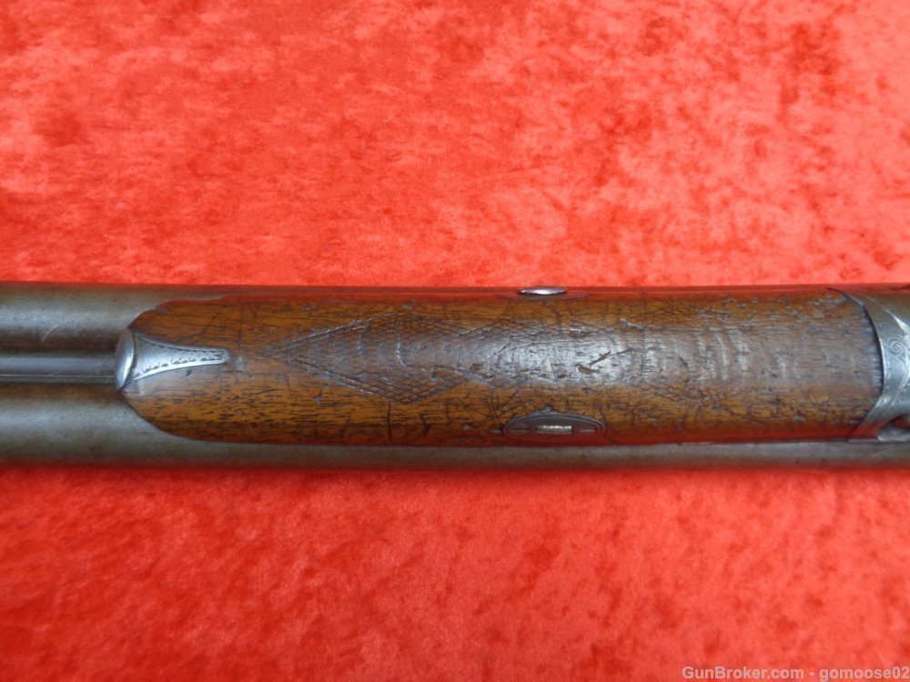 1875 PARKER Bros COACH Gun 10 Ga SxS Double Barrel Shotgun ANTIQUE WE TRADE-img-25