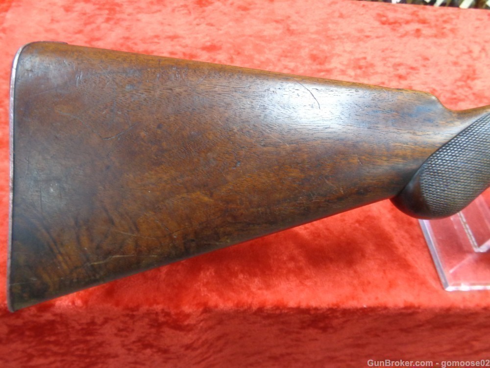 1875 PARKER Bros COACH Gun 10 Ga SxS Double Barrel Shotgun ANTIQUE WE TRADE-img-8