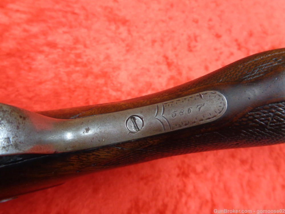 1875 PARKER Bros COACH Gun 10 Ga SxS Double Barrel Shotgun ANTIQUE WE TRADE-img-15
