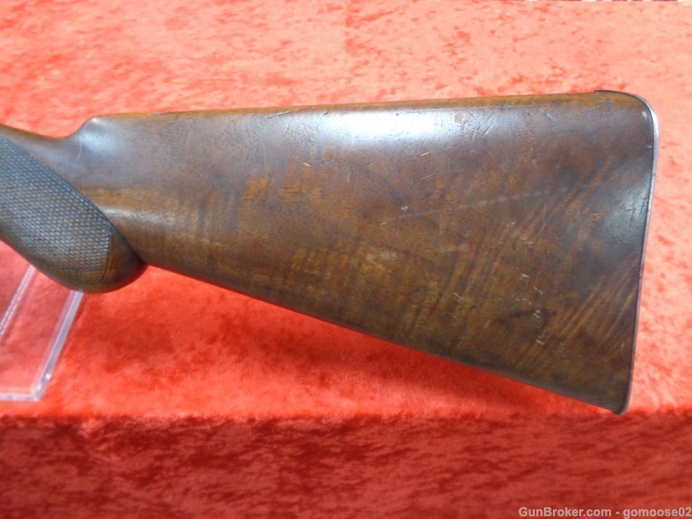 1875 PARKER Bros COACH Gun 10 Ga SxS Double Barrel Shotgun ANTIQUE WE TRADE-img-6