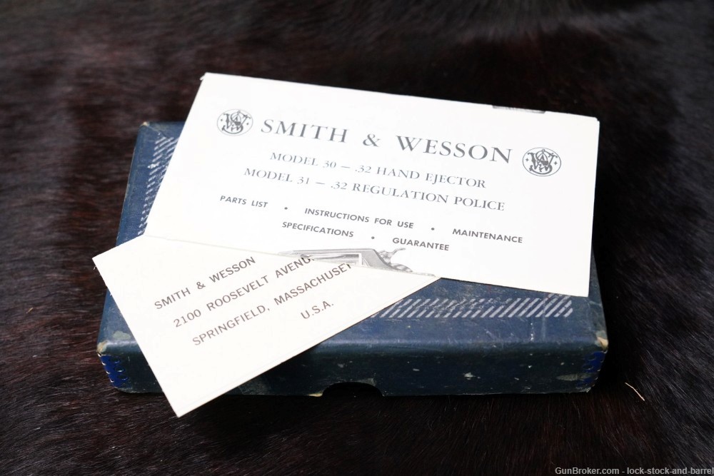 Smith & Wesson S&W Model 30-1 .32 S&W 2" DA/SA Revolver & Box, 1972-73 C&R-img-21