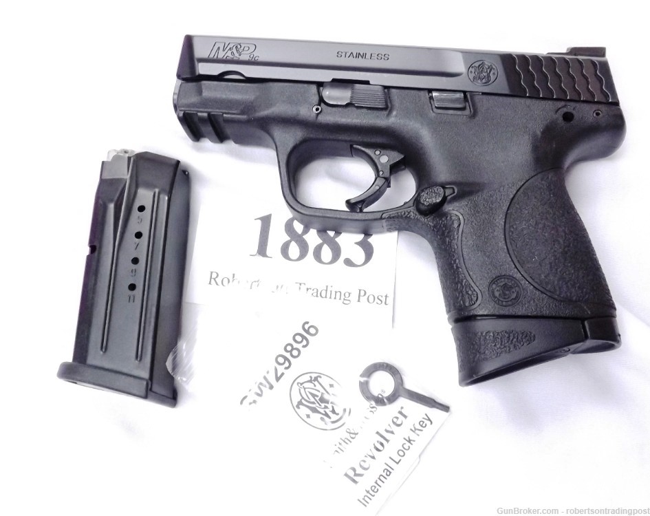Smith & Wesson 9mm M&P 9C Compact 13 Shot  2 Mags 109204 Exc 3 Dot S&W 2010-img-0
