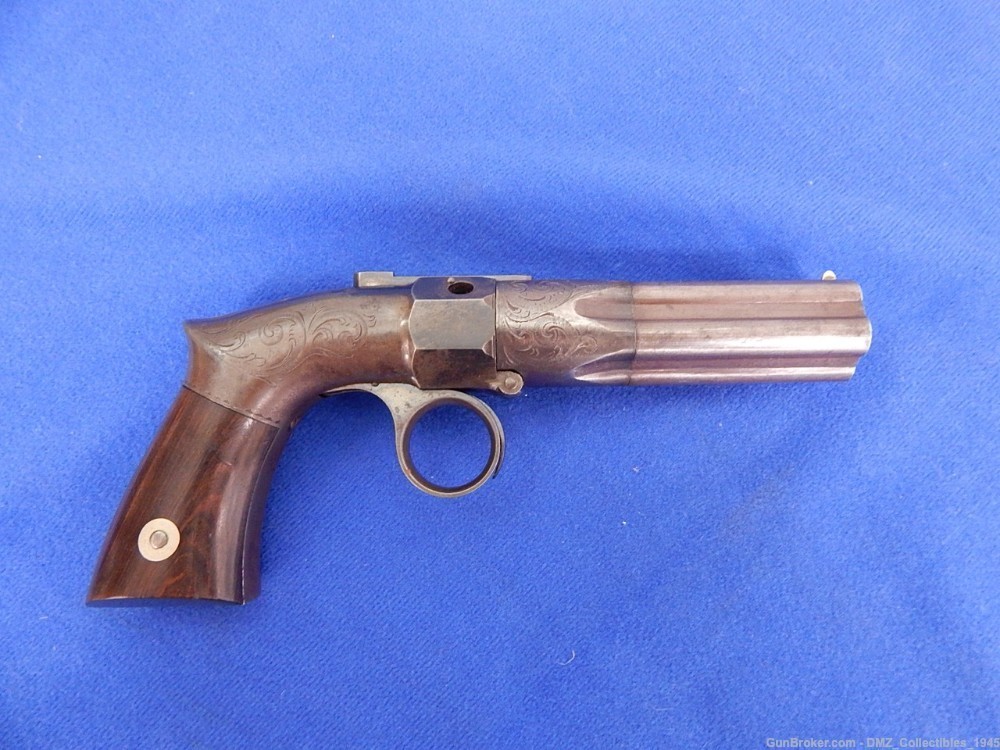 1850s Pre Civil War 28 Caliber Pepperbox Pistol Gun-img-0