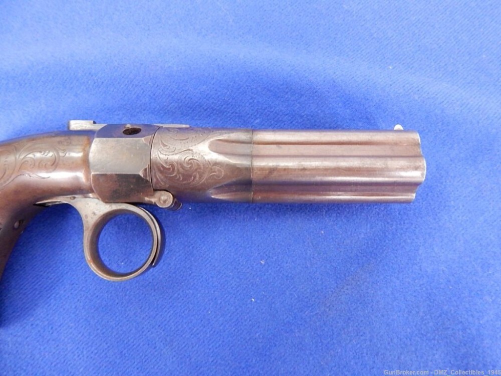 1850s Pre Civil War 28 Caliber Pepperbox Pistol Gun-img-2