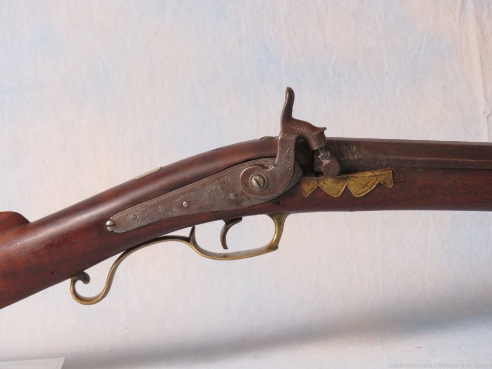 B. Losey .36 Cal Black Powder Percussion Rifle 31.5" 1850's Caroline NY-img-2