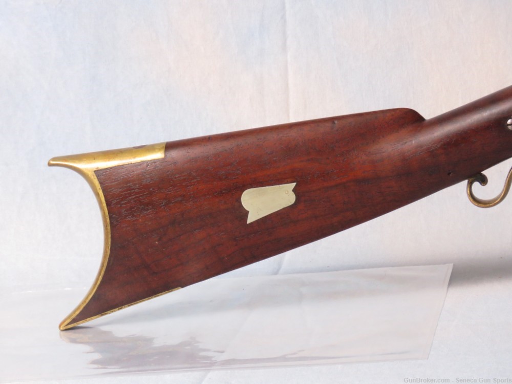 B. Losey .36 Cal Black Powder Percussion Rifle 31.5" 1850's Caroline NY-img-1