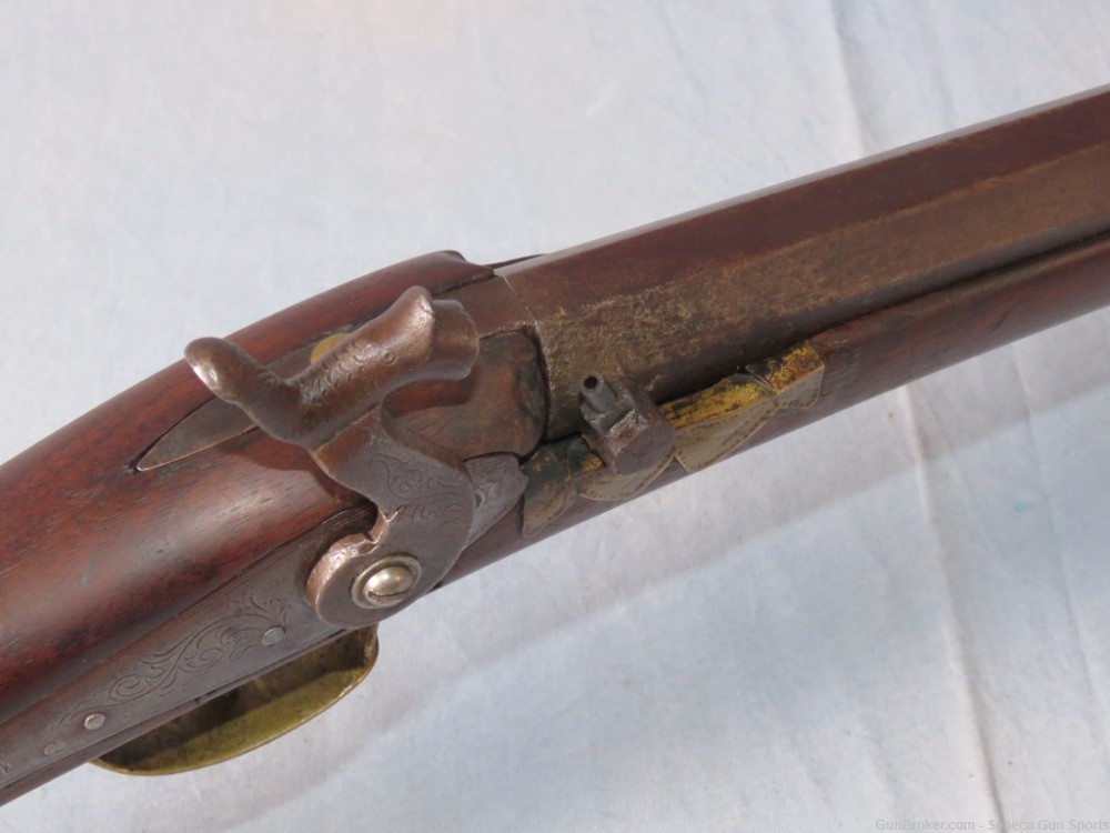B. Losey .36 Cal Black Powder Percussion Rifle 31.5" 1850's Caroline NY-img-8