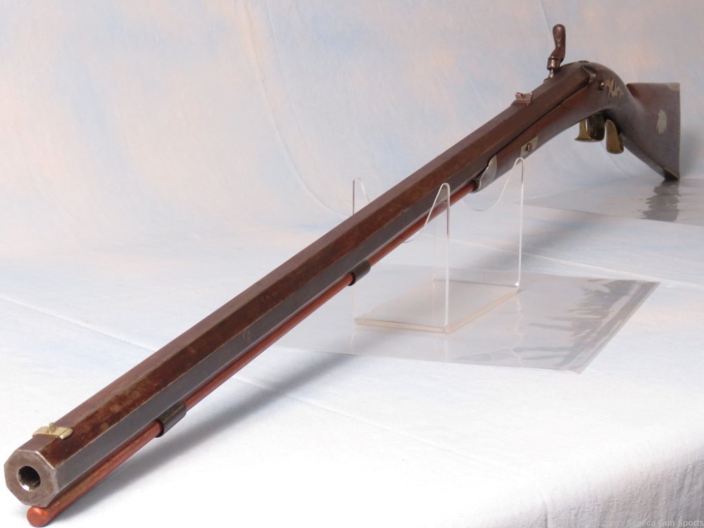 B. Losey .36 Cal Black Powder Percussion Rifle 31.5" 1850's Caroline NY-img-9