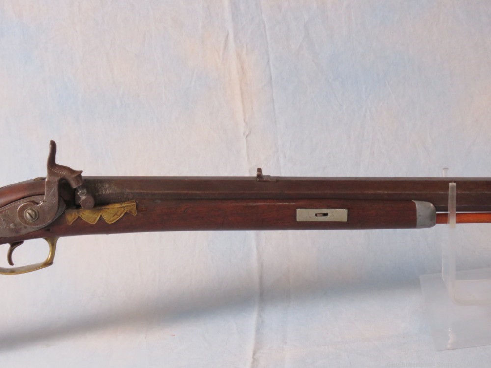 B. Losey .36 Cal Black Powder Percussion Rifle 31.5" 1850's Caroline NY-img-3