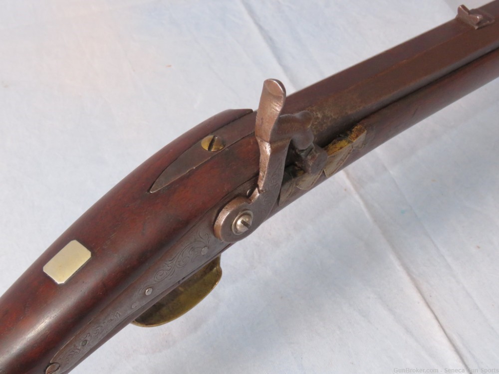 B. Losey .36 Cal Black Powder Percussion Rifle 31.5" 1850's Caroline NY-img-7
