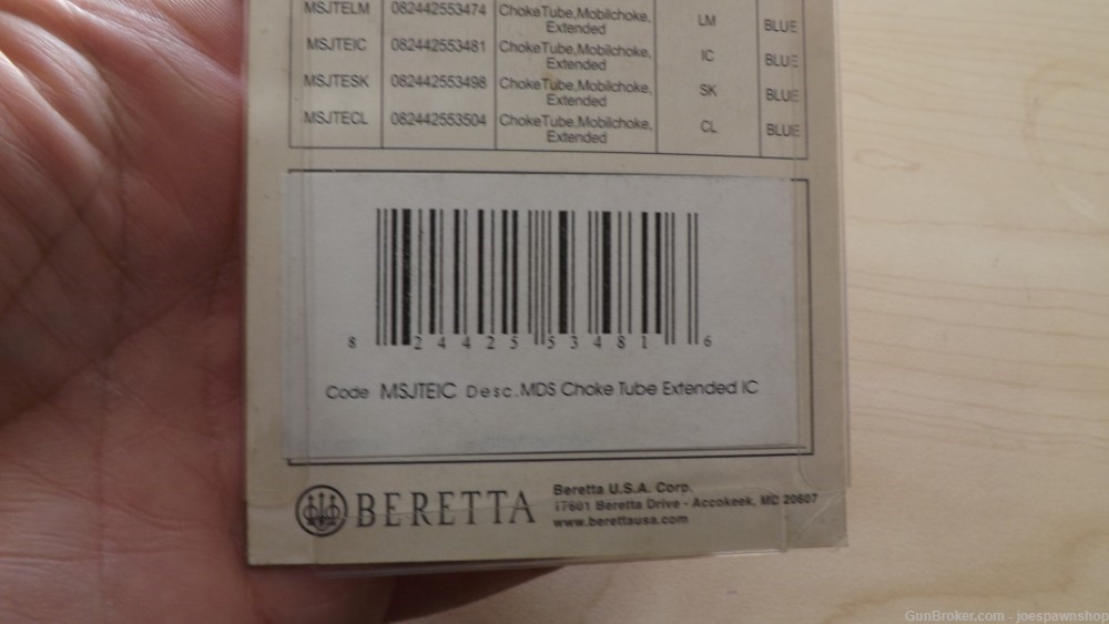 Beretta Benelli Franchi 12ga - Improved IC - Extended Choke (J117)-img-1