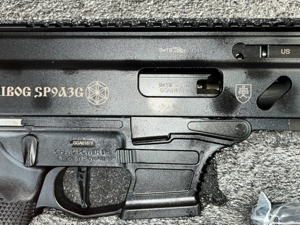 Grand Power Stribog SP9A3G Tail Hook Brace SP9A3-G 9mm Glock SP9 Layaway-img-10