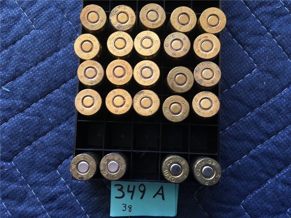 349a] 41 Rnds 45 ACP Auto Ammo 14 Norma FMJ 20 WCC FMJ 4 Hollow Point-img-2