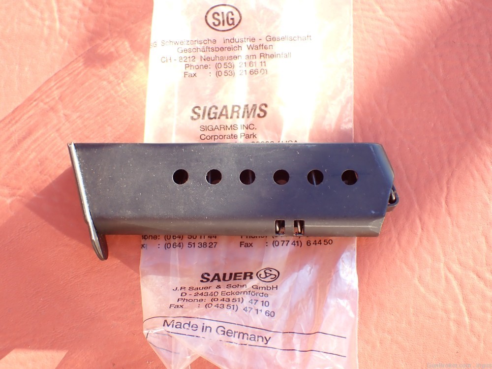 SIG SAUER P220 FACTORY 45ACP ZIG ZAG 7RD GERMAN MAGAZINE (NEW IN WRAPPER)-img-0