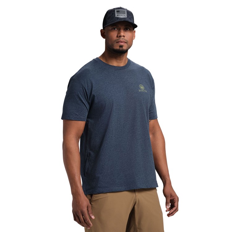 BERETTA Men Legacy  SS T-Shirt, Color: Navy Heather, Size: L-img-2