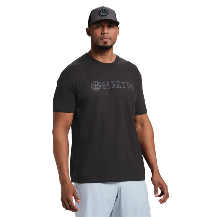 BERETTA Men Hardlines SS T-Shirt, Color: Black, Size: M-img-2