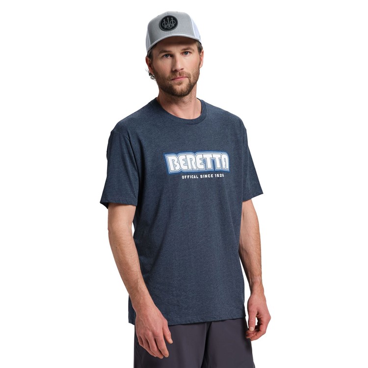 BERETTA Men Retro 2.0 SS T-Shirt, Color: Navy Heather, Size: M-img-2