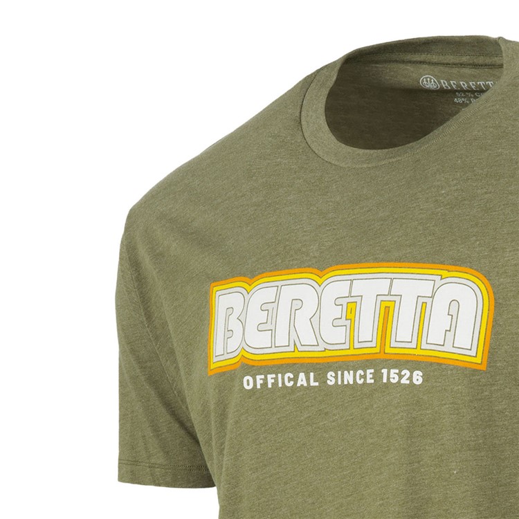 BERETTA Men Retro 2.0 SS T-Shirt, Color: Heather Mil Green, Size: L-img-4