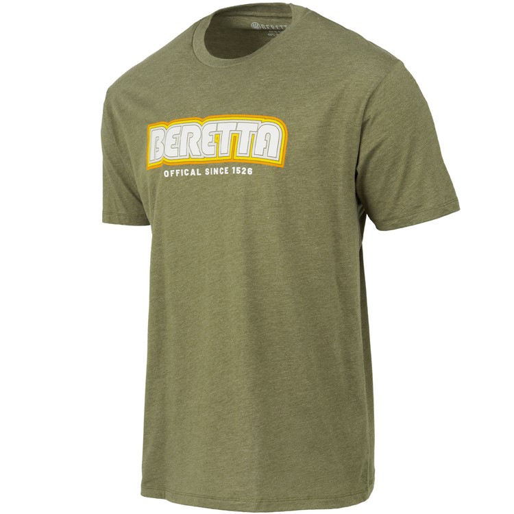 BERETTA Men Retro 2.0 SS T-Shirt, Color: Heather Mil Green, Size: M-img-0