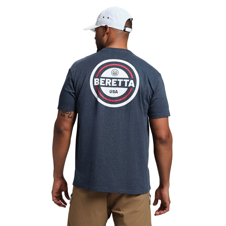 BERETTA Men USA 2.0 SS T-Shirt, Color: Navy Heather, Size: M-img-3
